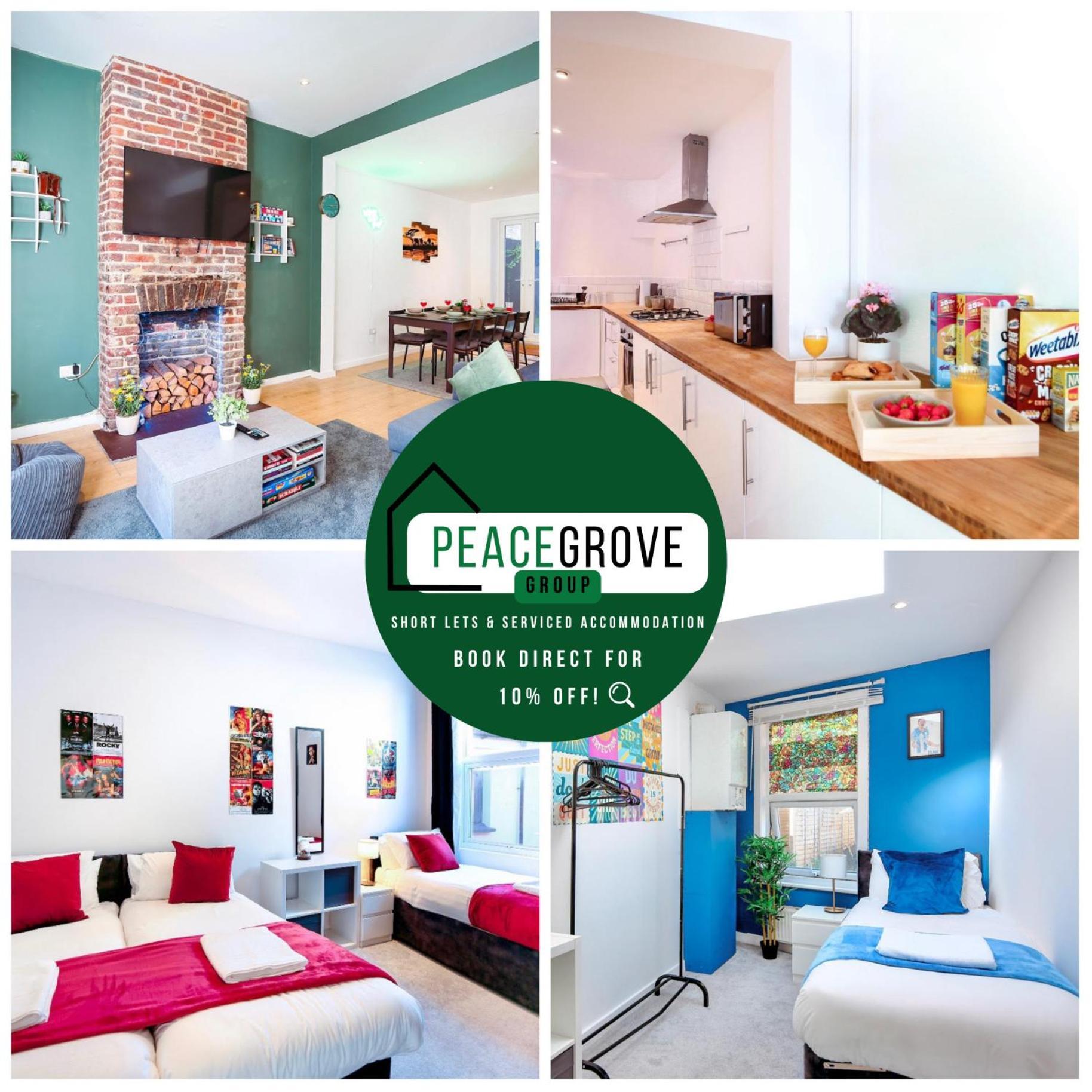 Three Bedroom House By Peacegrove Homes Short Lets & Serviced Accommodation Brighton With Free Wifi & Pet Friendly Dış mekan fotoğraf
